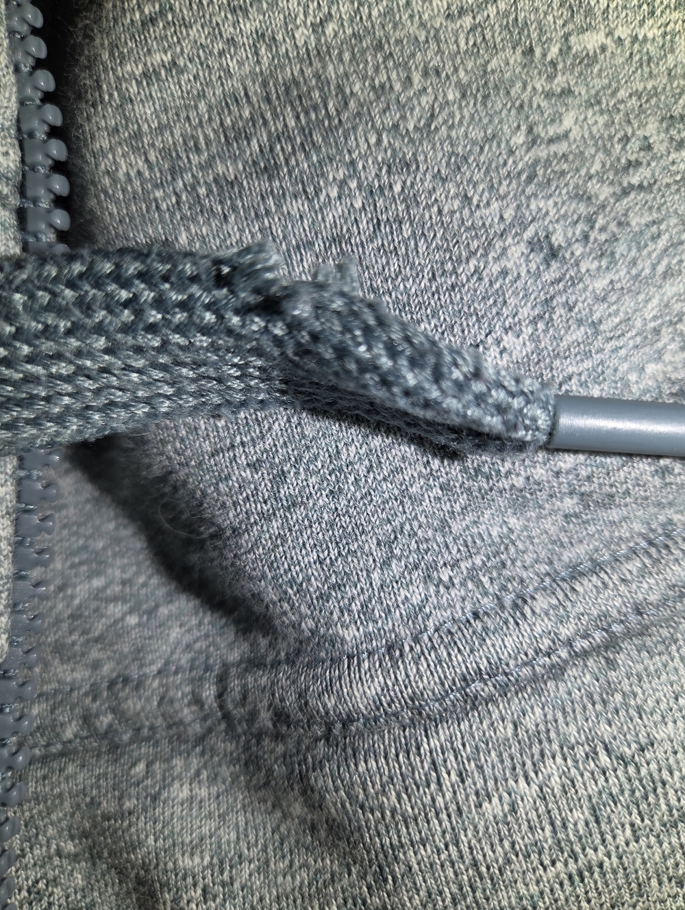 Adidas Stella McCartney Heathered Blue Gray Jacket - Picture 7 of 7